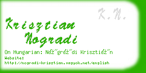 krisztian nogradi business card